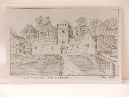 South front, 'Cotehele on Tamar - 8 Nov. 1832'