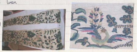 Crewelwork embroidery