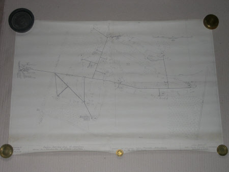 Map of Belton Park Golf Club, Lincolnshire, with the layout of the proposed hydro-pneumatic water ...