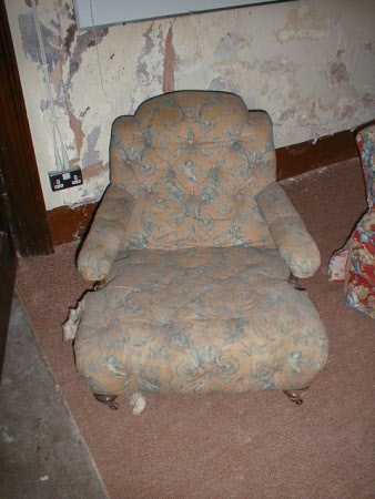 Upholstered armchair
