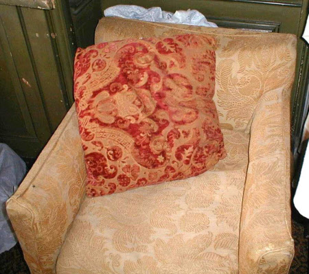 Upholstered armchair