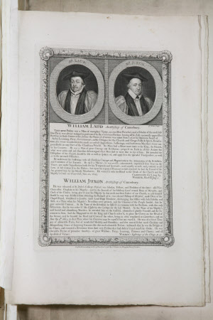 William Laud (1573-1645) Archbishop of Canterbury (after Sir Anthony Van Dyck) and William Juxon ...