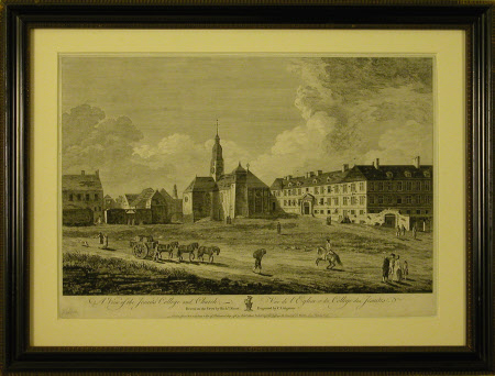 A View of the Jesuits College and Church, Quebec (after Richard Short)
