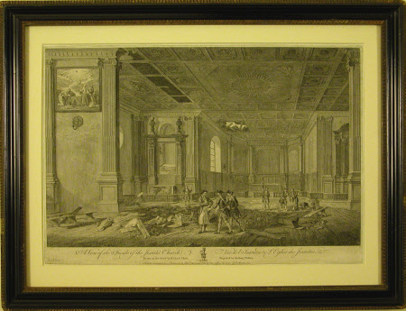 A View of the Inside of the Jesuits Church (after Richard Short)