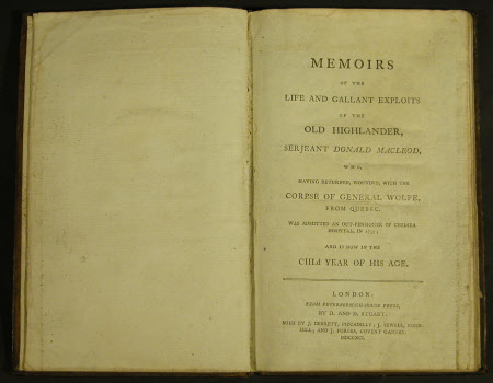 Memoirs of the Life and Gallant Exploits of the Old Highlander, Serjeant Donald Macleod