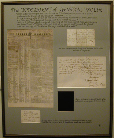 The Interment of General Wolfe