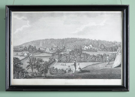 View of Selborne from the north-east with Gilbert White (1720-1793), Thomas White (1724-1797), Mr ...