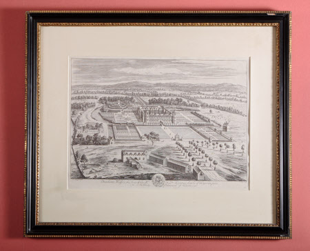 Dunham Massey, Cheshire in 1697 (after Leendert Knijff)