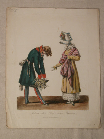 Adieux d'un Russe a une Parisienne (after Carle Vernet)