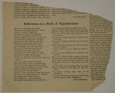 Reflections of a book of Reproductions