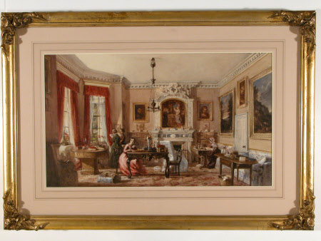 Interior View of the Drawing Room at Wavendon