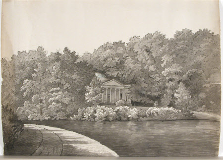View of Pantheon, Stourhead Gardens, Wiltshire