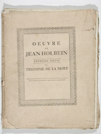 Oevre de Jean Holbein, Premiere Partie Le Triomphe de la Mort