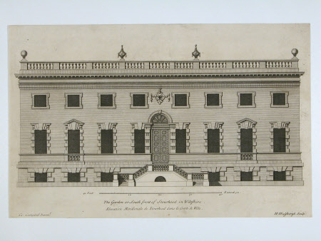 The Garden or South front of Stourhead in Wiltshire/ Elevation Meridionale de Stourhead dans le ...