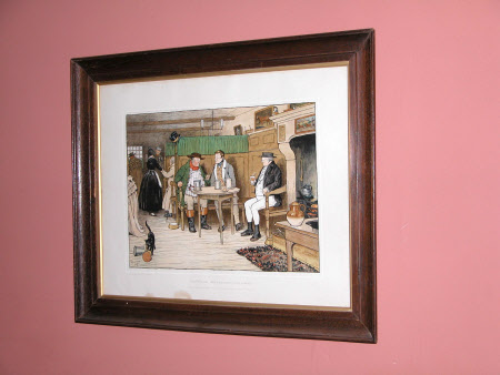 Sam Weller meeting his long lost parent from The Pickwick Papers by Charles Dickens