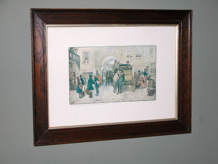 Mr Pickwick,his friends and Mr Alfred Jingle, start for Rochester from The Pickwick Papers by ...