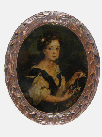 A Girl with Flowers