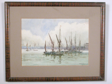 View of the Docks on the Thames, London