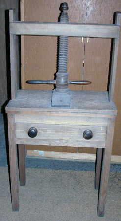 Linen press