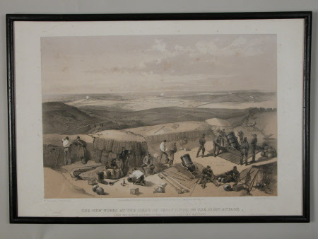 The new works at the siege of Sebastopol on the right attack, from the mortar battery on the right ...