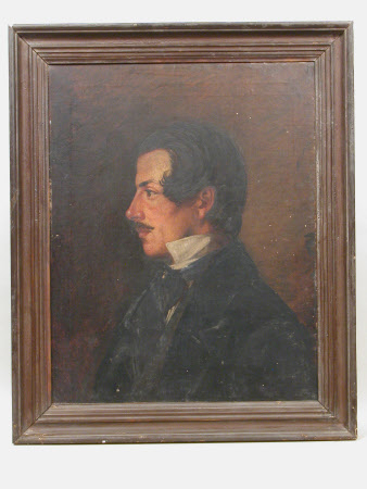 A Man in Profile to left