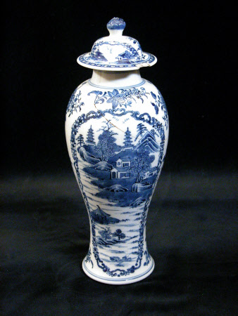 Covered vase