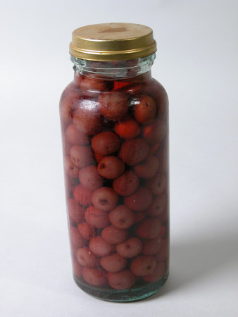 Jar of cherries