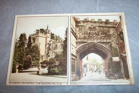 Salisbury Cathedral, the Bishop's Palace & Close Gate from High Street