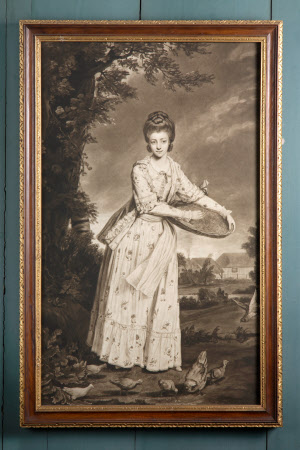 Sophia Aufrere, Mrs Charles Anderson Pelham (1752-1786) feeding poultry (after Sir Joshua Reynolds)