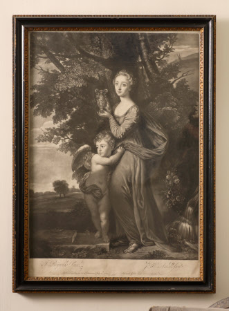 Frances Ann Greville, later Lady Crewe (1748 - 1818) as Hebe and her brother William Fulke Greville ...