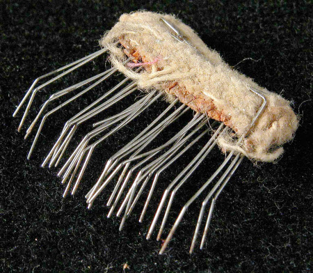 Suede brush fragment