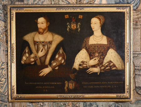 King James V, King of Scotland (1512– 1542), aged 28 and Queen Mary (of ...