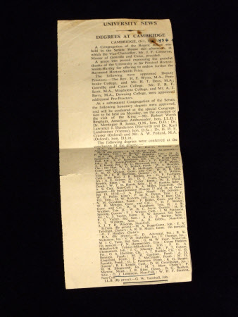 Newspaper clipping
