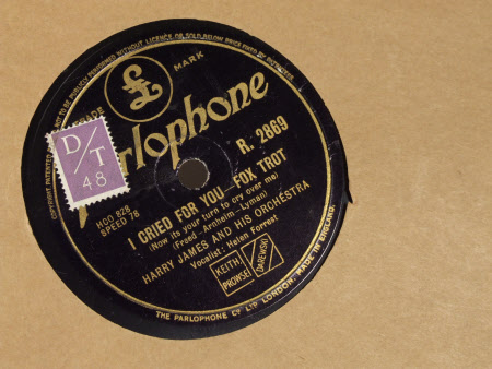 Side;1) I Cried For You - Fox Trot (Now its Your Turn To Cry Over Me) Side;2) You Made Me Love You- ...