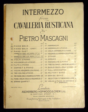 Intermezzo from Cavalleria Rusticana