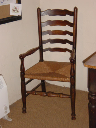 Ladderback armchair
