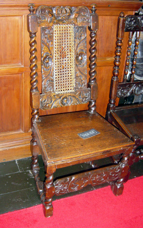 High-backed chair