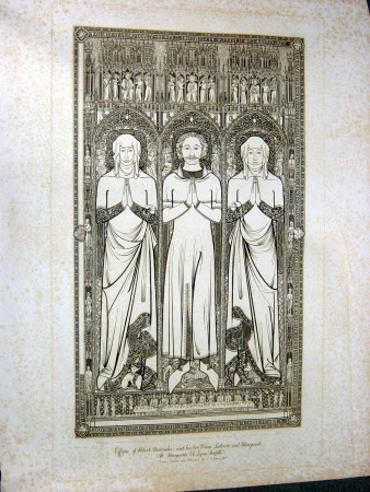 Effigies of Robert Braunche (d.1363) with his wives, Letitia and Margaret in St Margaret's Church, ...