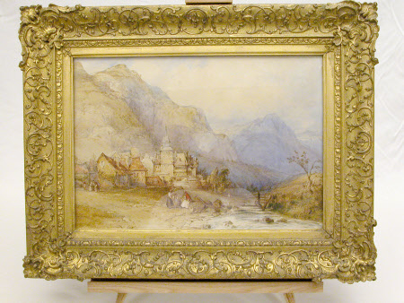 View of the Village of Pierrefitte in the Pyrenees (after William Callow)