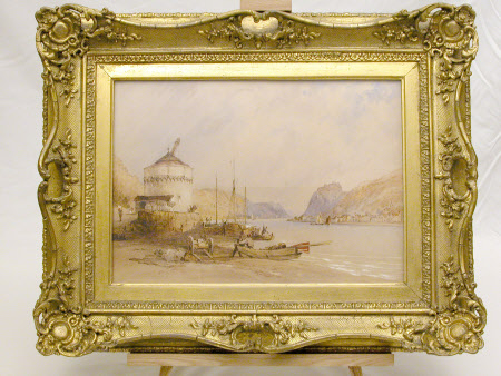 The Rhine at Hermanntlaken (?) (after William Callow)