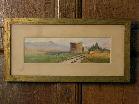 Crenellated Tower in a landscape