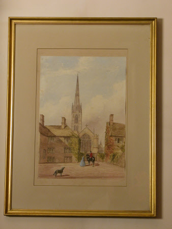View of Grantham House from the east (North Courtyard) looking on to the east end of St Wulfram's ...