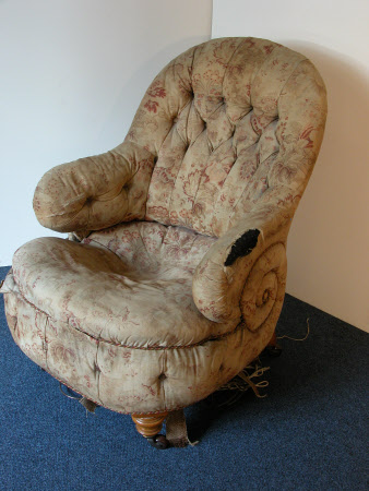Upholstered armchair
