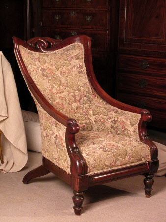 Upholstered armchair