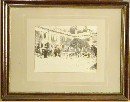 Huntsmen and members of the Agar-Robartes family, Lanhydrock House, Cornwall