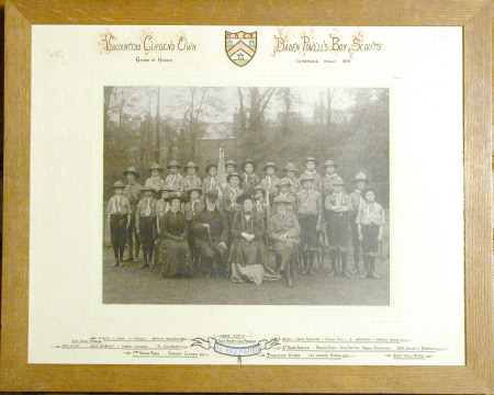 Viscountess Clifden's Own Baden Powells' Boy Scouts with Mary Dickinson, Viscountess Clifden ...
