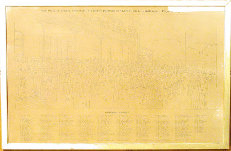 Key list of names in 'Stumps Drawn': Lord's Cricket Ground on a Gentlemen versus Players day 