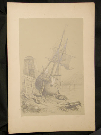 Beached Sailing Vessel