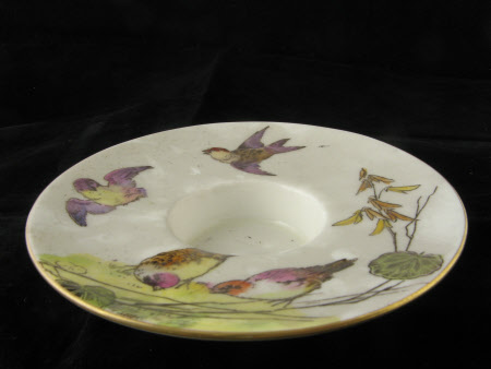 Twelve 19th century trembleuse saucers.