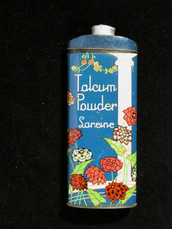 Talcum powder tin